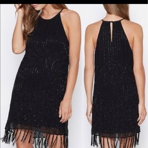 JOIE BEADED BLCK DRESS